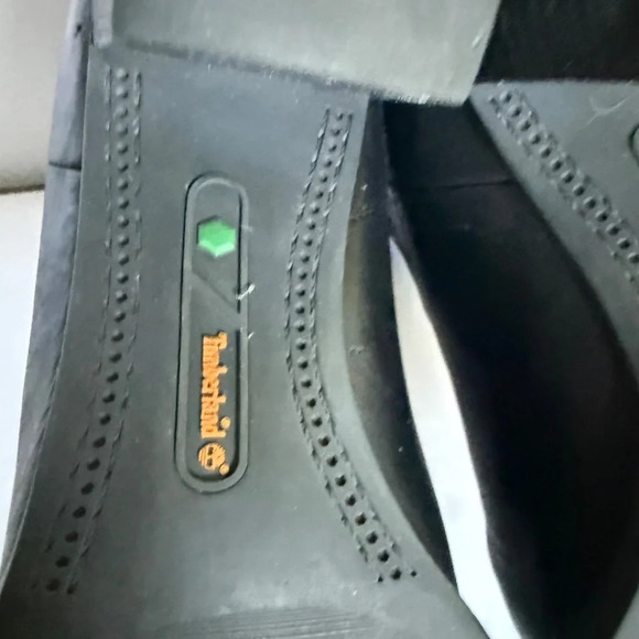 Timberland Atlantic Heights Black Leather Chelsea Boots Block Heel Size 8 - Picture 8 of 12